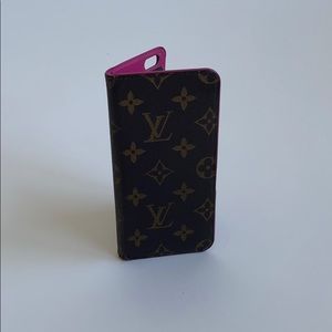 Authentic Louis Vuitton iPhone 6+ Case Folio Rose